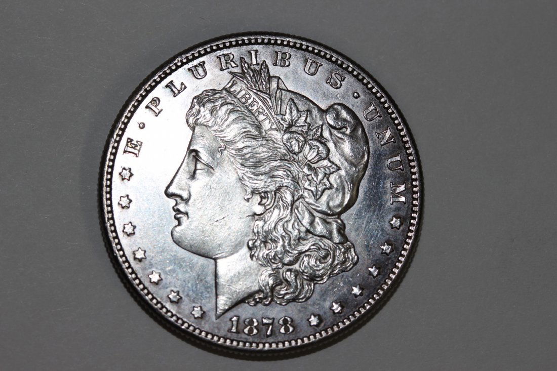 1878S MORGAN DOLLAR B.U. RARE PROOF LIKE (MIRROR BACK (1 of 5)