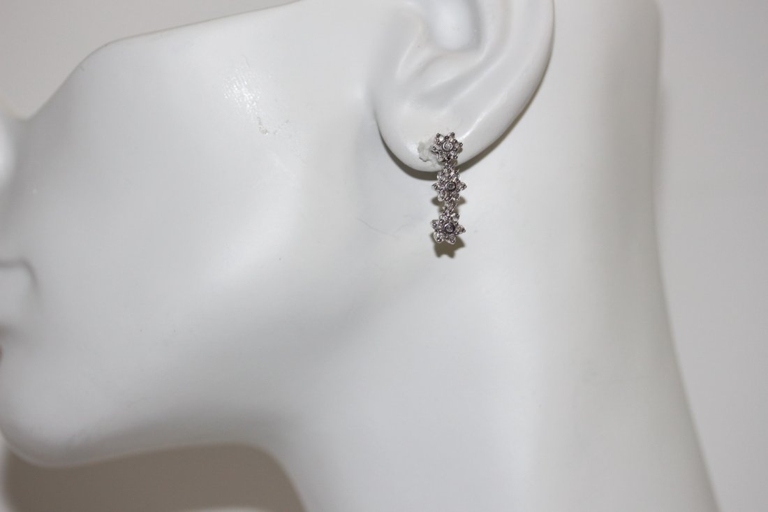 14K DIAMOND DROP EARRINGS FEAT. APPROX. 1/2 CT TW (1 of 4)