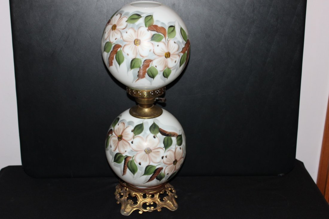 NICE PAINTED ELECTRIC G.W.T.W. LAMP IN EXC. COND. 23" (1 of 3)