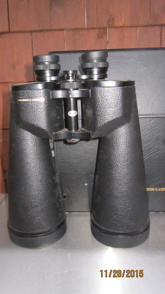 MASSIVE BAUSCH & LOMB BINOCULARS WITH CASE 20 X 80 (1 of 4)