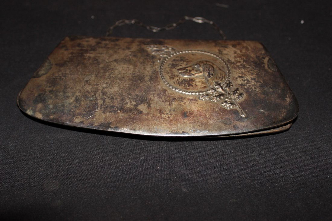 EARLY PROBABLY ENGLISH STERLING LADY SMALL PURSE - (1 of 4)