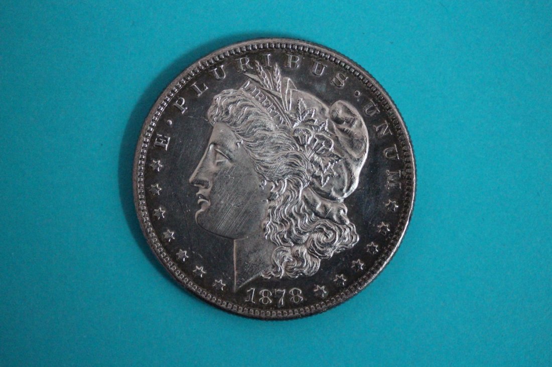 1878S MORGAN SILVER DOLLAR MIRROR BACK PROOF LIKE (1 of 3)