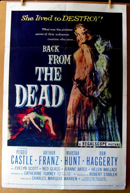 BACK FROM THE DEAD - 1957- One Sheet Movie Poster - (1 of 2)