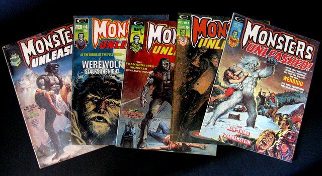 MONSTERS UNLEASHED MAGAZINE - FIVE ISSUE LOT - Includes (1 of 3)