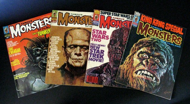 FAMOUS MONSTERS OF FILMLAND MAGAZINE - FOUR ISSUE LOT - (1 of 3)