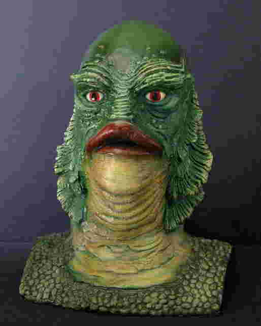 CREATURE FROM THE BLACK LAGOON - LIFE SIZE PAINTED BUST