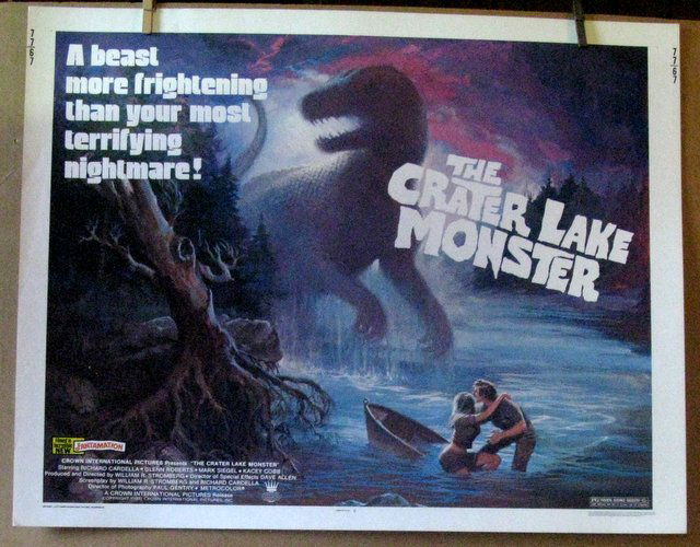 THE CRATER LAKE MONSTER - 1977 - Untrimmed Half-sheet (1 of 1)