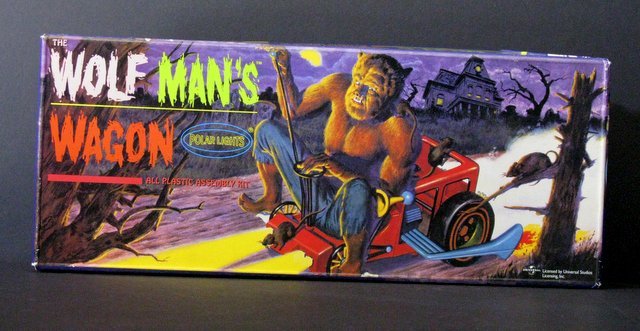 Aurora Wolf Man's Wagon Factory Sealed Boxed Model Kit.
