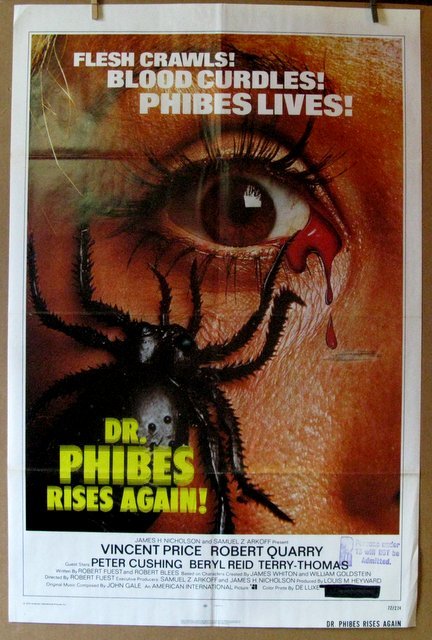 DR. PHIBES RISES AGAIN - 1972 - One Sheet Movie Poster (1 of 1)