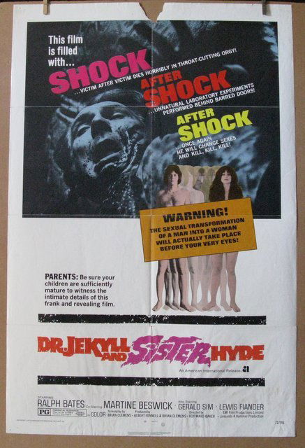 DR. JEKYLL AND SISTER HYDE - 1972 - One Sheet Movie (1 of 1)