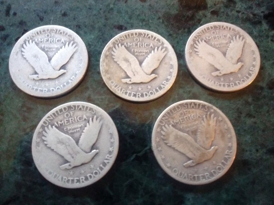 5 FLYING EAGLE QUARTERS 1925 1926 1927 1929 Jul 27, 2016
