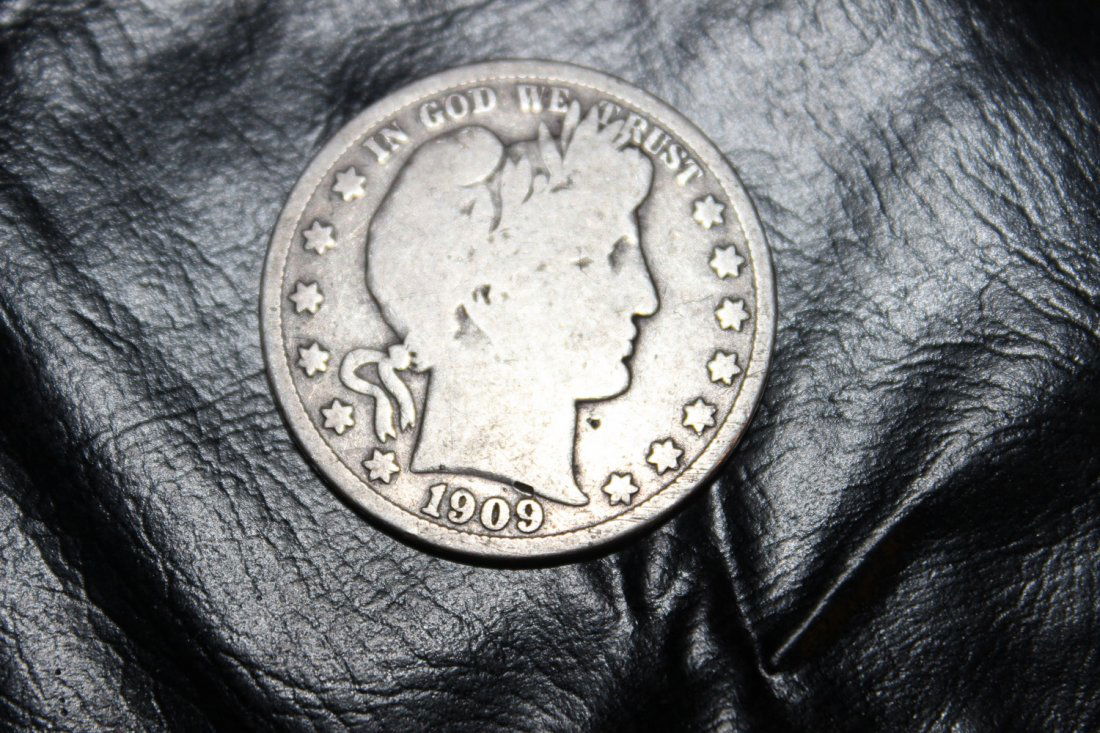 1909 BARBER HALF DOLLAR - GOOD (1 of 2)