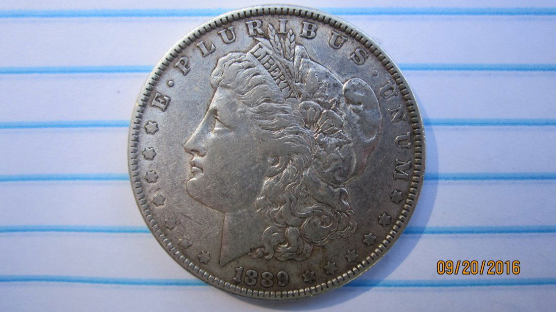 HIGH GRADE 1889 U.S. MORGAN SILVER DOLLAR (1 of 3)