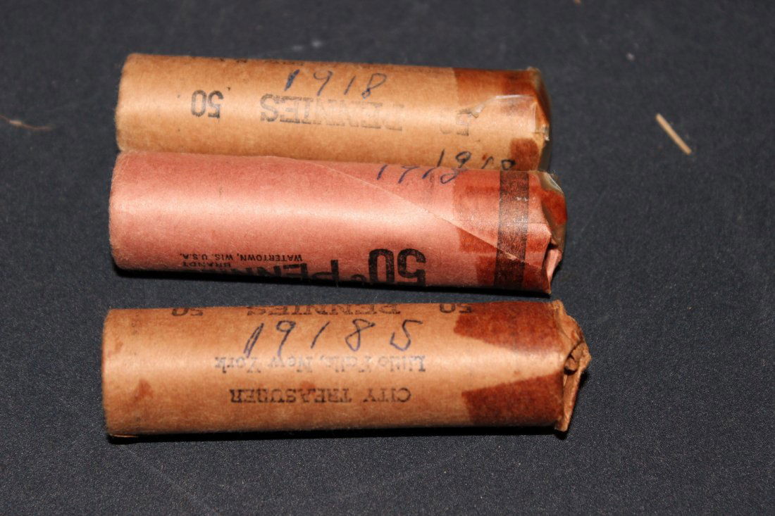 2 ROLLS 1918 WHEAT PENNIES (1 of 1)