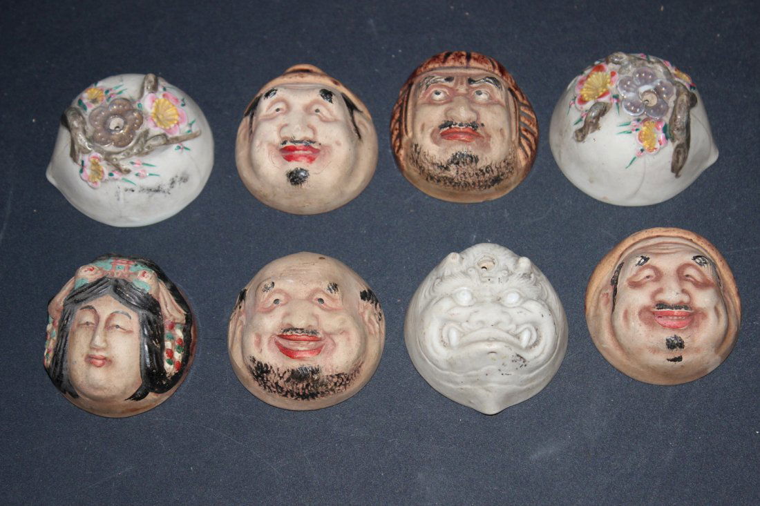 SET OF EIGHT VERY FANCY SAKE CUPS EXCELLENT CONDITION: SET OF EIGHT VERY FANCY SAKE CUPS EXCELLENT CONDITION