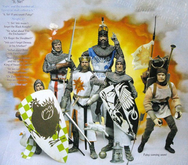 MONTY PYTHON AND THE HOLY GRAIL - 12" FIGURES COMPLETE (1 of 5)