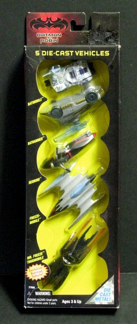 BATMAN AND ROBIN - THE MOVIE - 5 DIE-CAST VEHICLE SET - (1 of 3)
