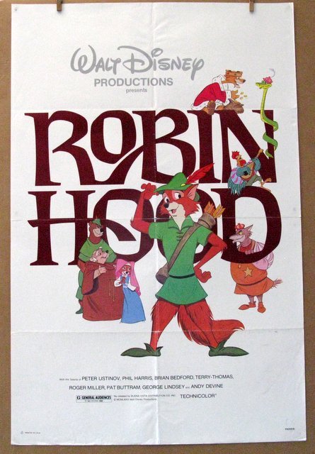 DISNEY'S ROBIN HOOD (Animated) - Re-release 1982 - One (1 of 2)