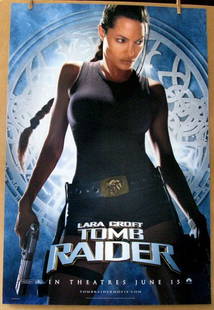 LARA CROFT TOMB RAIDER - 2001 - Advance One Sheet Movie: LARA CROFT TOMB RAIDER - 2001 - Advance One Sheet Movie Poster - 27" x 40" - Mint, Rolled.