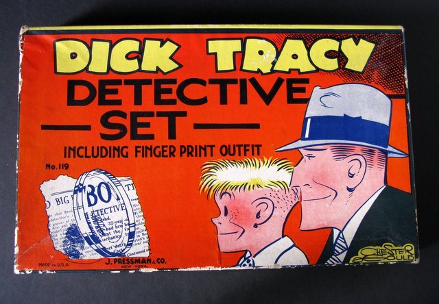 VINTAGE DICK TRACY DETECTIVE SET - J. Pressman & (1 of 7)