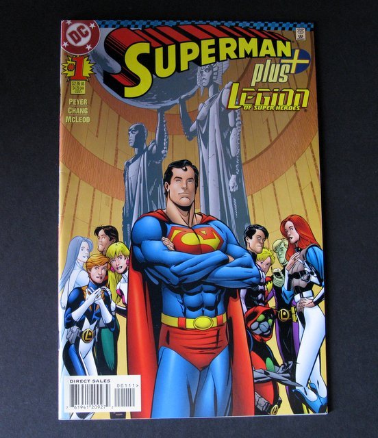 SUPERMAN PLUS THE LEGION OF SUPERHEROES #1 COMIC BOOK - (1 of 3)