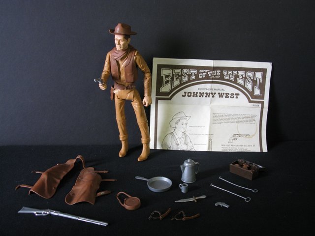 VINTAGE JOHNNY WEST COWBOY ACTON FIGURE – Marx Toys, (1 of 6)