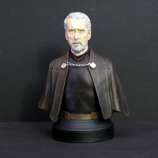 STAR WARS – COUNT DOOKU - RARE PAINTED BUST – Gentle (1 of 3)