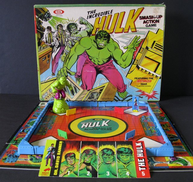 MARVEL - THE INCREDIBLE HULK VINTAGE SMASH-UP GAME (1 of 10)