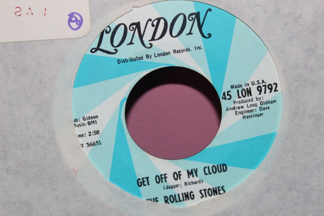 STONES GET OFF MY CLOUD LIKE NEW – LONDON 45- 9792 (1 of 2)