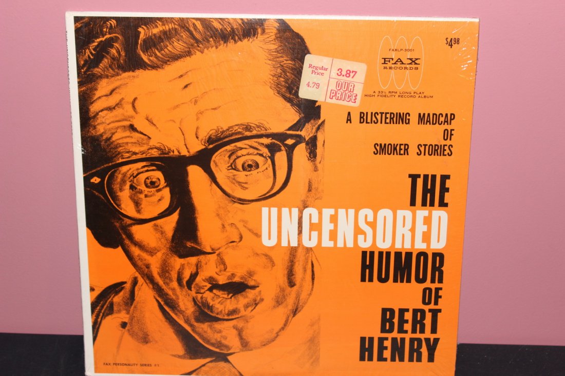 BERT HENRY HUMOR FACTORY SEALED - UNOPENED- FAX RECORDS: BERT HENRY HUMOR FACTORY SEALED - UNOPENED- FAX RECORDS - 1962