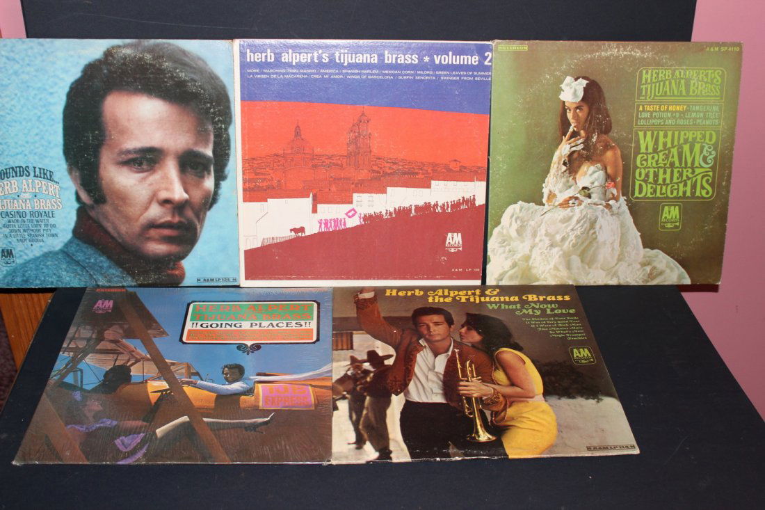 5 RECORD L.P. LOT - HERB ALPERT'S TIJUANA BRASS - ALL (1 of 6)