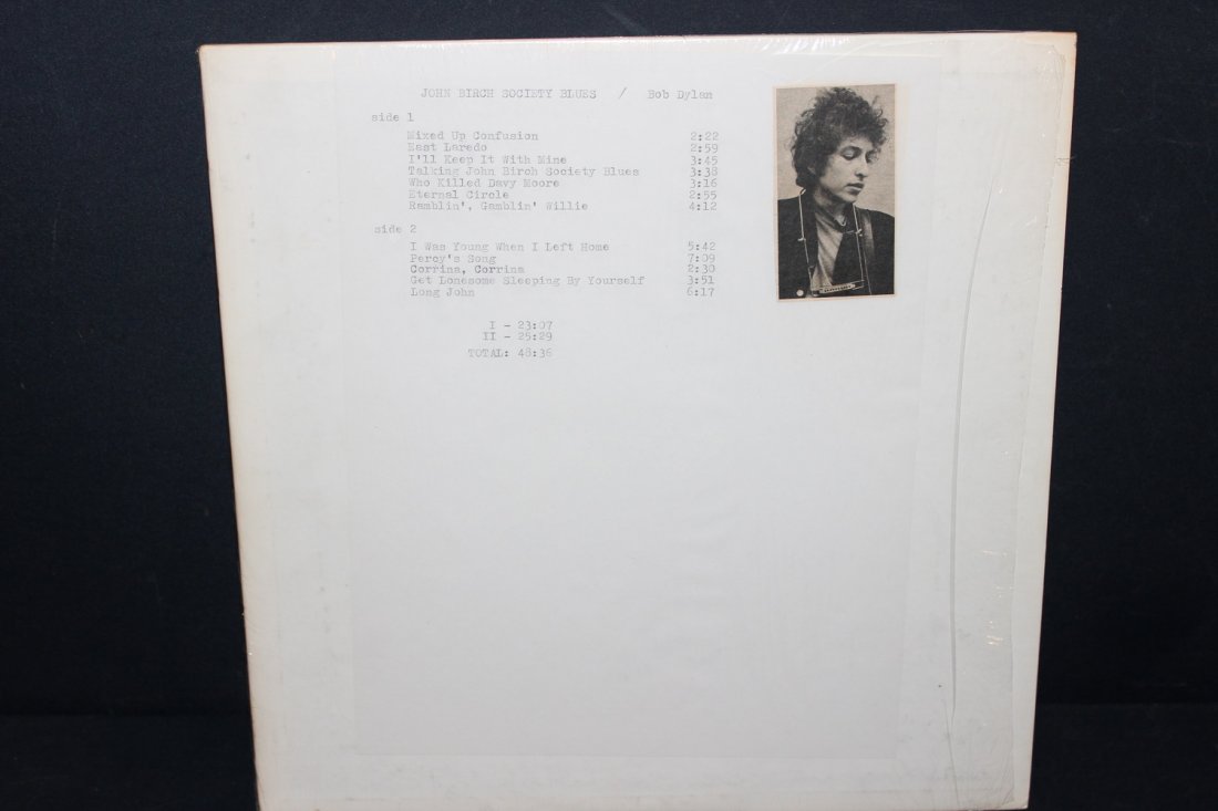 RARE BOB DYLAN BOOTLEGGED ALBUM LIKE NEW JOHN BIRCH (1 of 3)