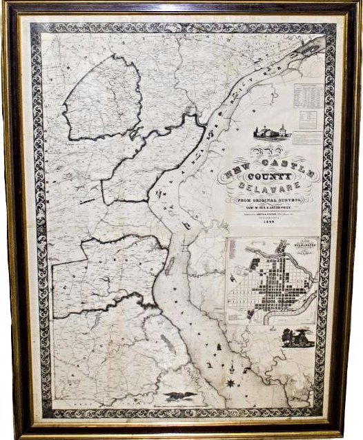 New Castle County Delaware Surveyor's Map (1 of 4)