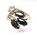 14K Yellow Gold Sapphire and Diamond Ring, Size 5