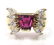 14K Yellow Gold Ruby and Diamond Ring
