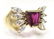 14K Yellow Gold Ruby and Diamond Ring - 2