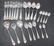 Collection of 23 Pieces Sterling Silver Late Victorian,