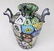 Italian Millefiori Double Handled Glass Vase, 11" tall - 3