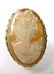 18K Yellow Gold Cameo Ring, Size 8 1/2, 1"x 1/2" - 2