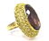 Vintage 18K Yellow Gold Amethyst Ring, Size 7, - 2