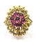 Vintage 18K Yellow Gold Ruby Ring, Size 8 1/2, 4.38dwt.