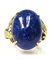 14K Yellow Gold Lapis Ring, Size 5
