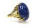 14K Yellow Gold Lapis Ring, Size 5 - 2