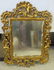 Ornately Carved Antique Gilt Wood Rococo Mirror,