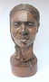 Plaster Sculpture on Wood Base by Carol Wyman