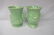 McCoy Potteryware Vase and Unmarked Matching Green