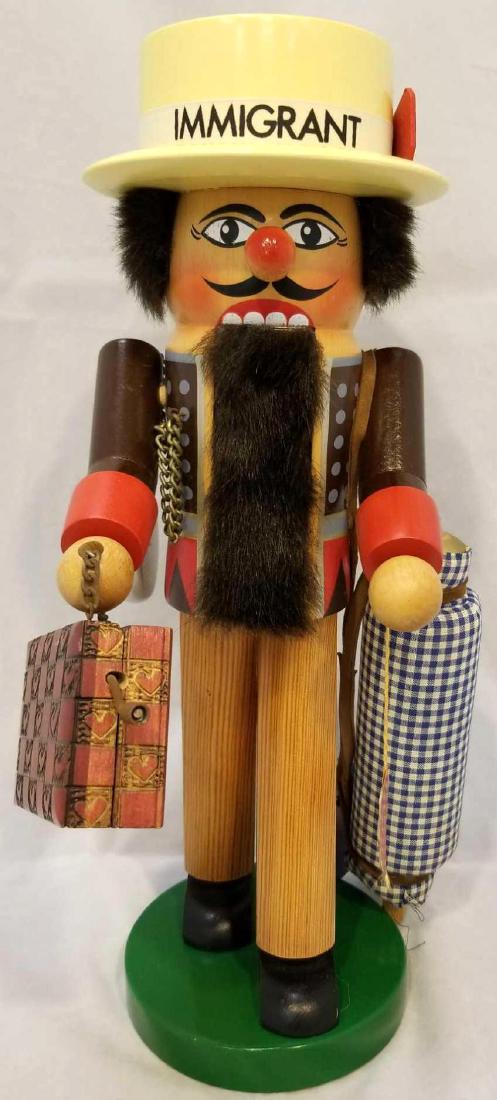 Steinbach "Immigrant' Nutcracker, Musical Suitcase 'God (1 of 4)