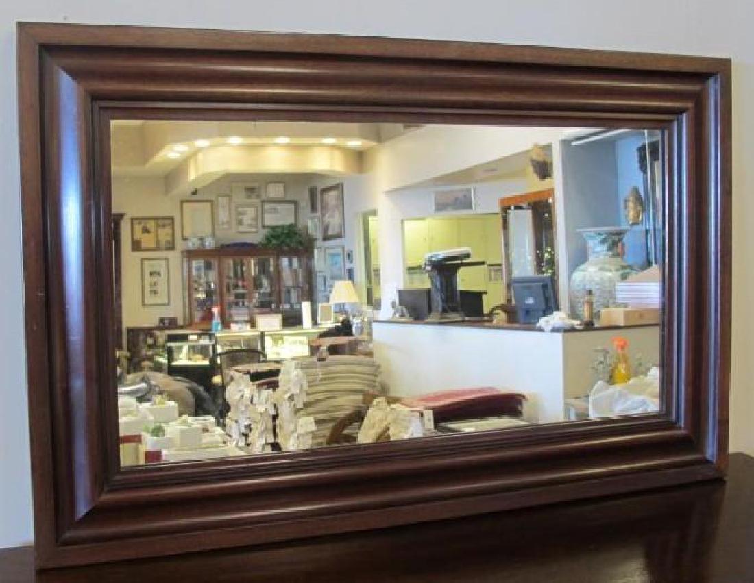 Mahogany Mirror, 37 1/2" x 23 1/2" Frame, 29" x 15": Mahogany Mirror, 37 1/2" x 23 1/2" Frame, 29" x 15" Mirror
