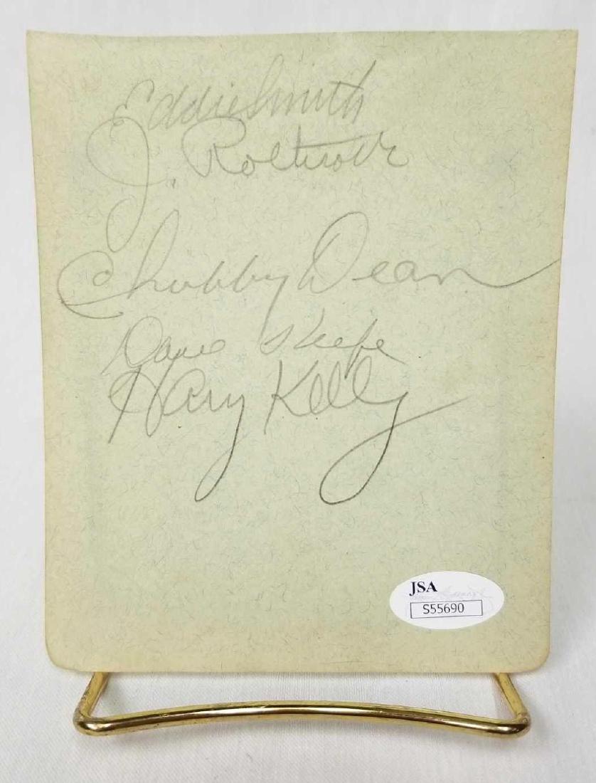 Autographed Paper Signed by the Members of the 1937 (1 of 3)