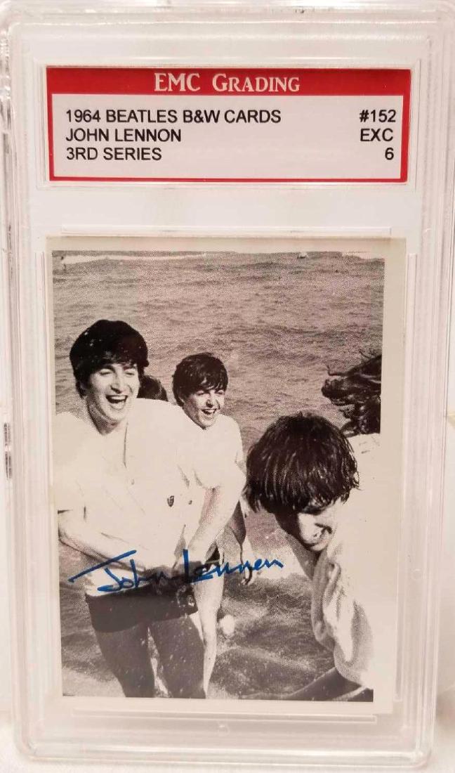 1964 Topps John Lennon The Beatles Card, EMC Graded (1 of 3)